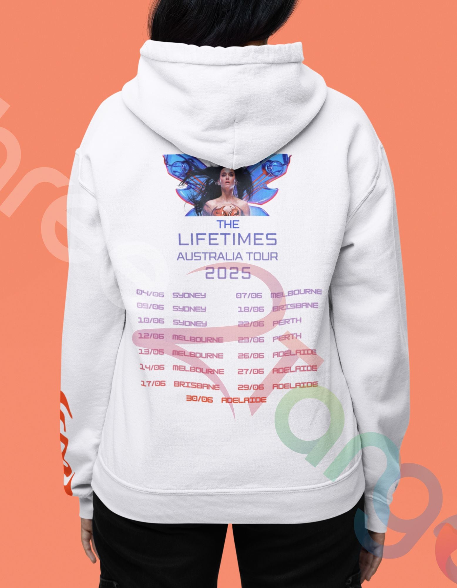 Katy Perry 2025 Australia Tour Fan-Inspired Hoodie | Butterfly Dreams