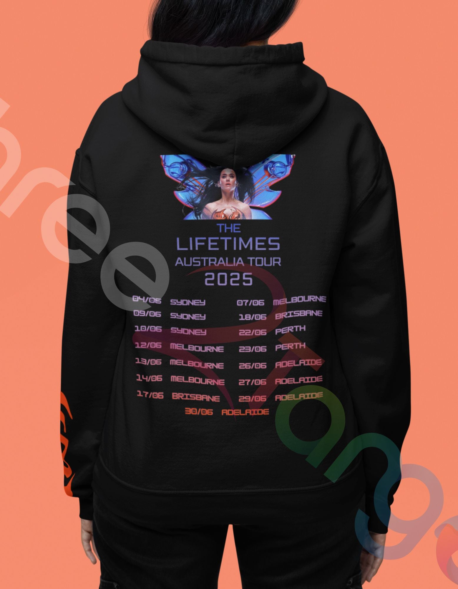 Katy Perry 2025 Australia Tour Fan-Inspired Hoodie | Butterfly Dreams