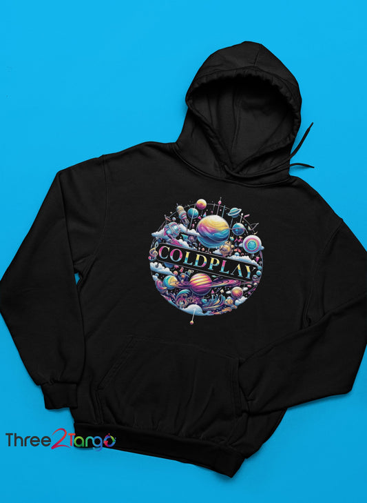 Coldplay Hoodie - Music of the Spheres - Australia Tour 2024 - Three2Tango Tee's