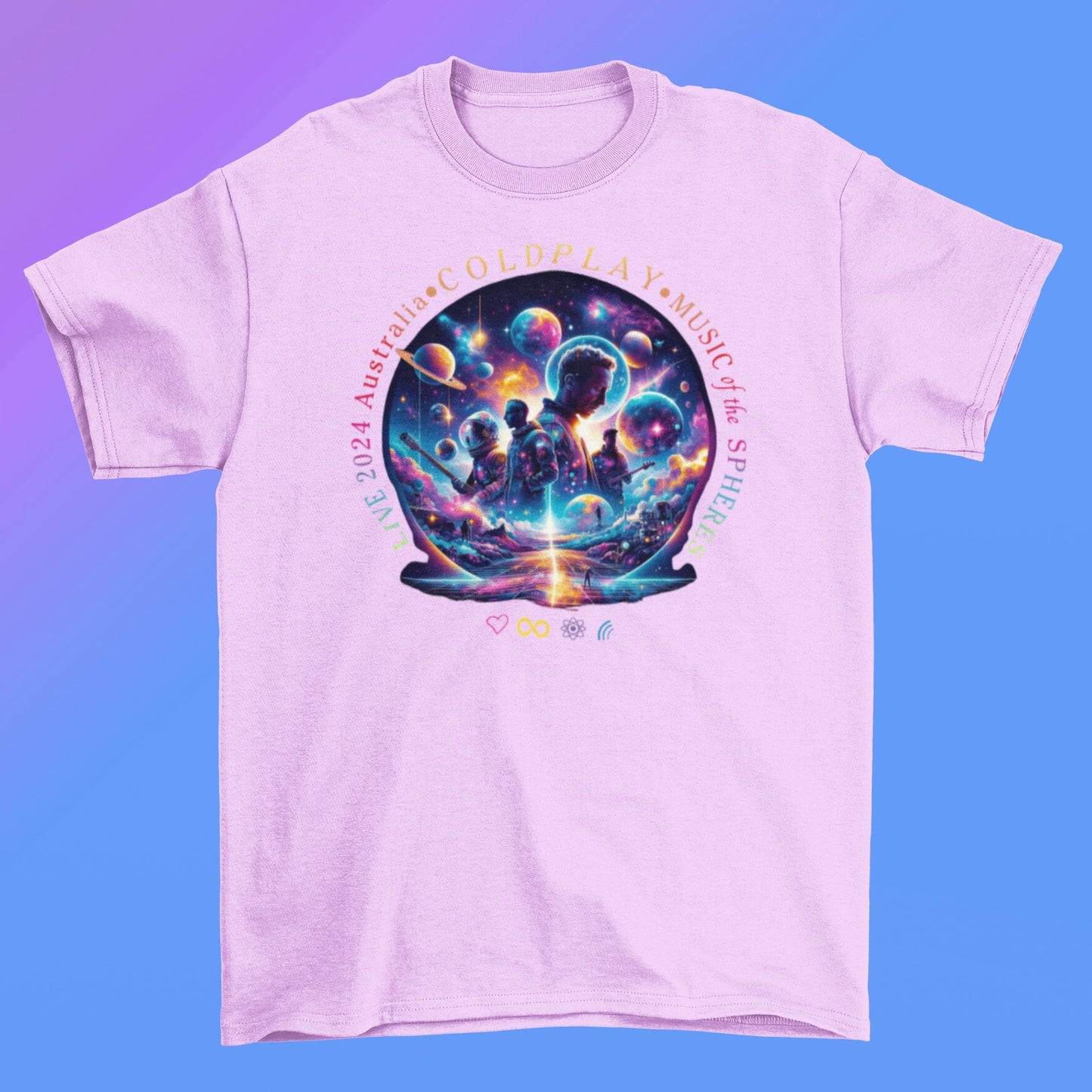 Coldplay T-shirt - Australia Tour 2024 - Cosmic Magic - Three2Tango Tee's