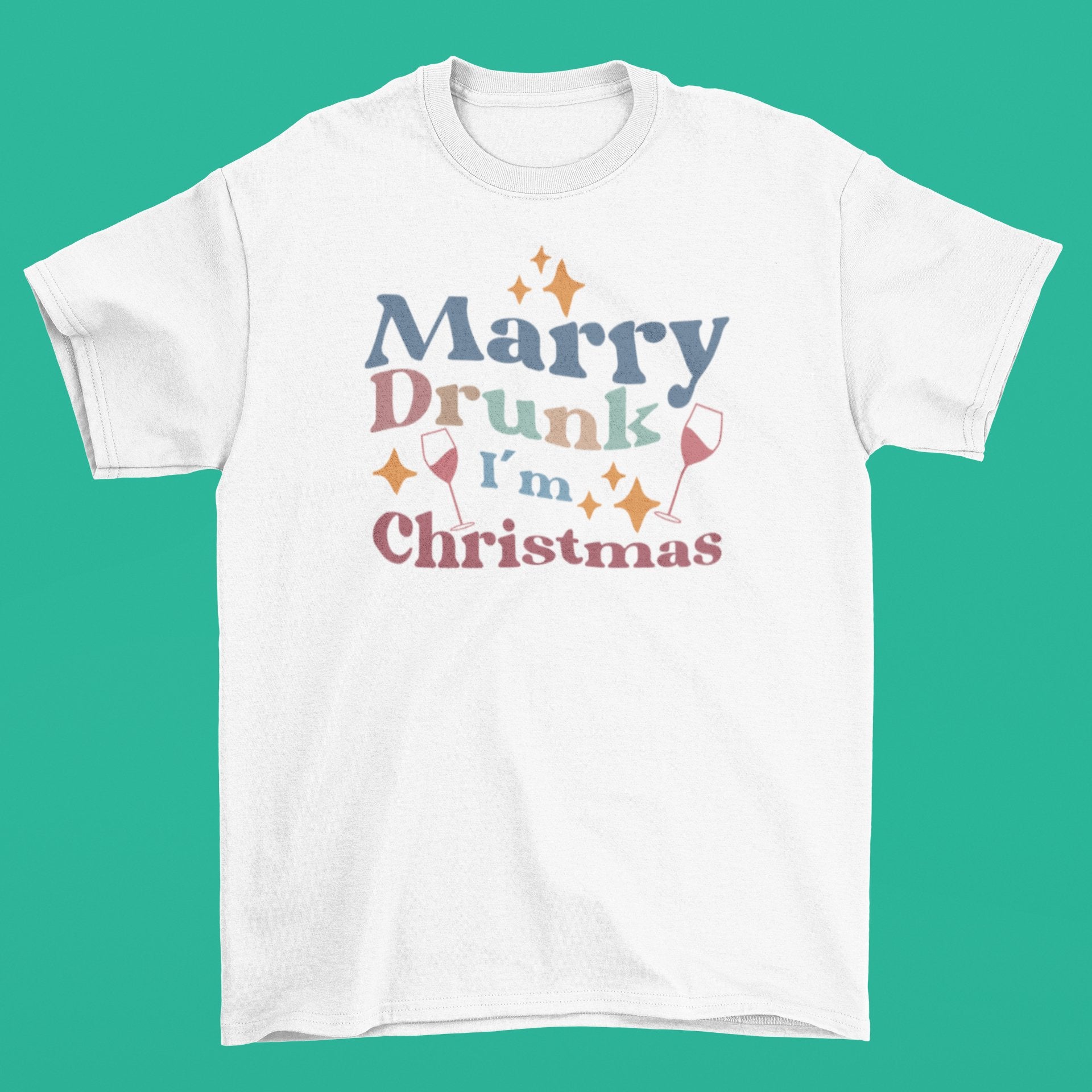 Funny Christmas T-shirt - Marry Drunk - Three2Tango Tee's