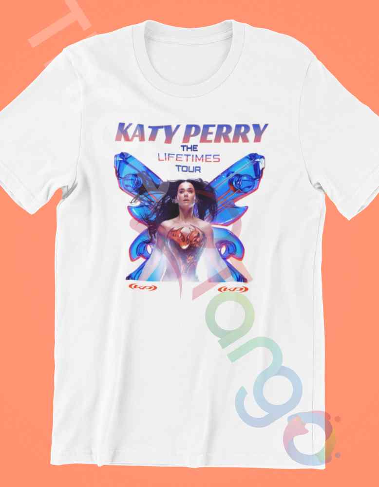 Katy Perry 2025 Australia Merch | The Lifetimes Tour Butterfly Tee - Three2Tango Tee's