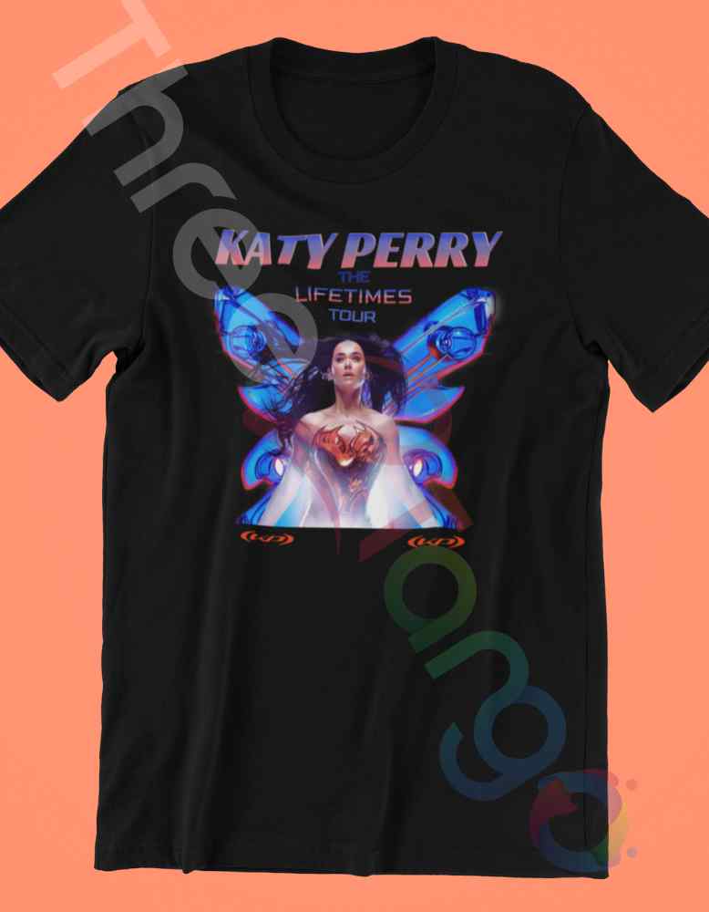 Katy Perry 2025 Australia Merch | The Lifetimes Tour Butterfly Tee - Three2Tango Tee's