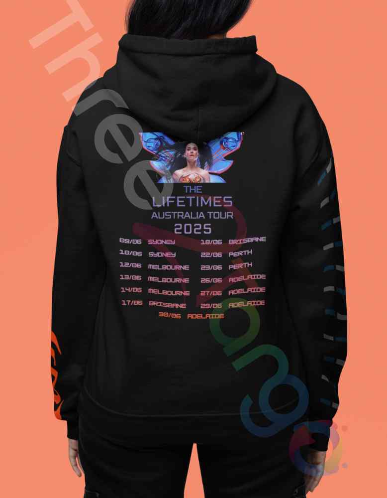 Katy Perry 2025 Australia Tour Fan - Inspired Hoodie | Butterfly Dreams - Three2Tango Tee's