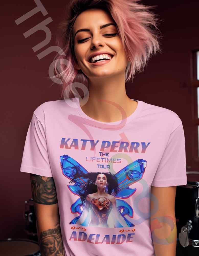 Katy Perry The Lifetimes Tour Butterfly Tee – Customize with Your City for Ultimate Fan Style - Three2Tango Tee's