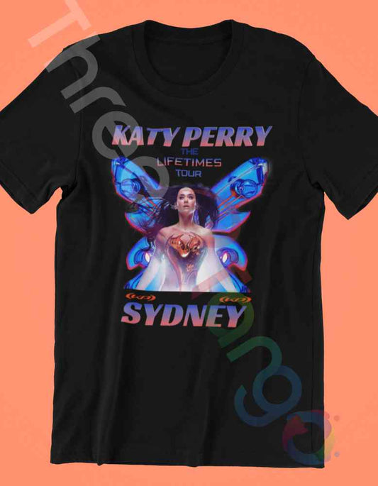 Katy Perry The Lifetimes Tour Butterfly Tee – Customize with Your City for Ultimate Fan Style - Three2Tango Tee's