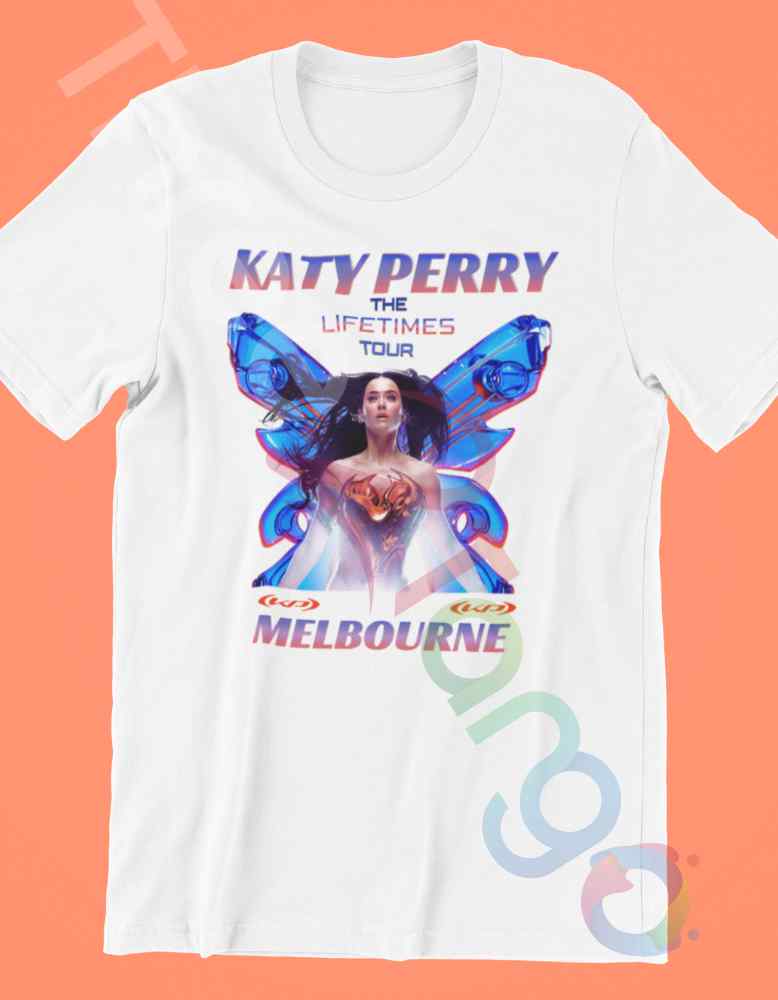 Katy Perry The Lifetimes Tour Butterfly Tee – Customize with Your City for Ultimate Fan Style - Three2Tango Tee's