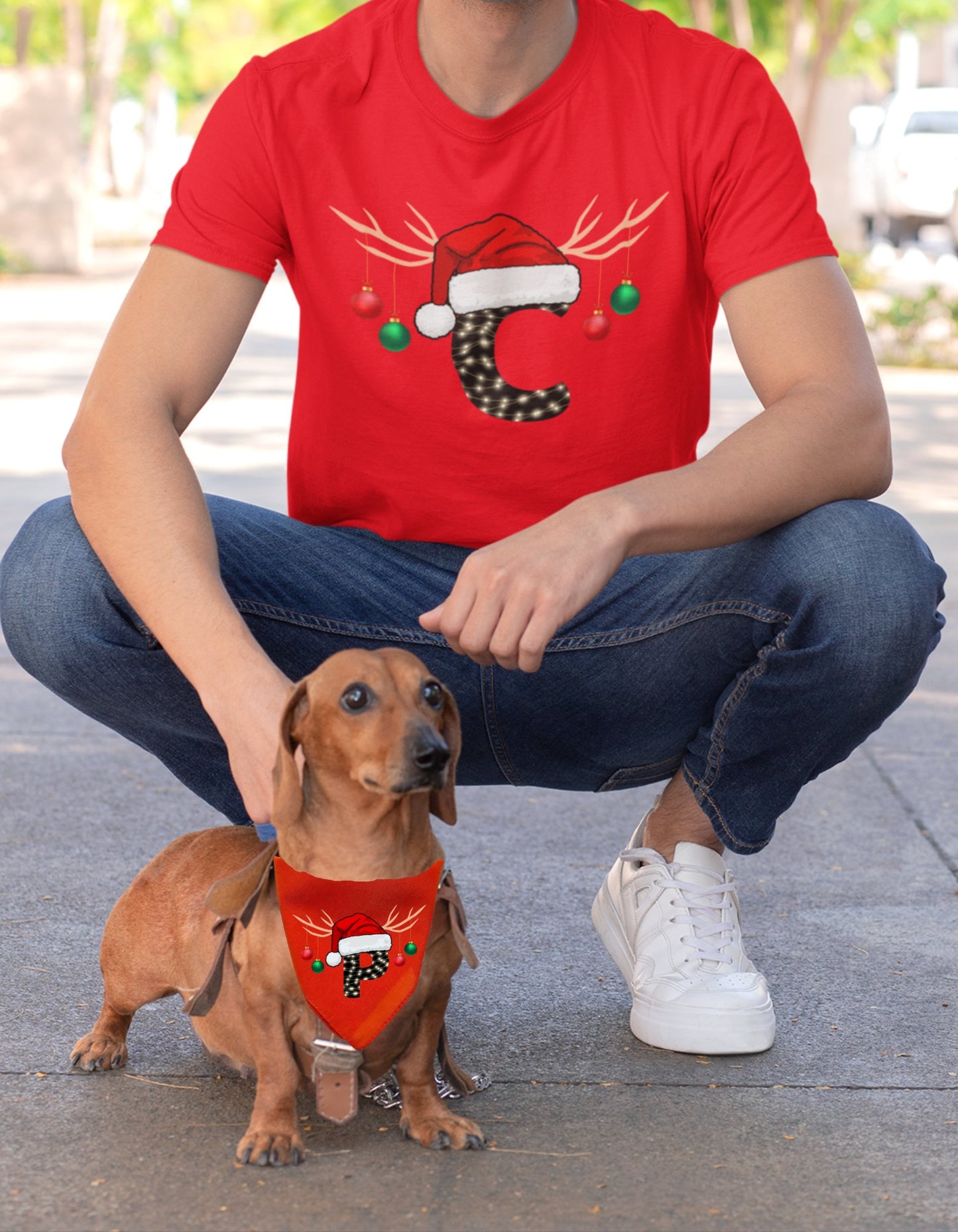 Matching Christmas Prints for Dog & Owner - Customize Me - Three2Tango Tee's