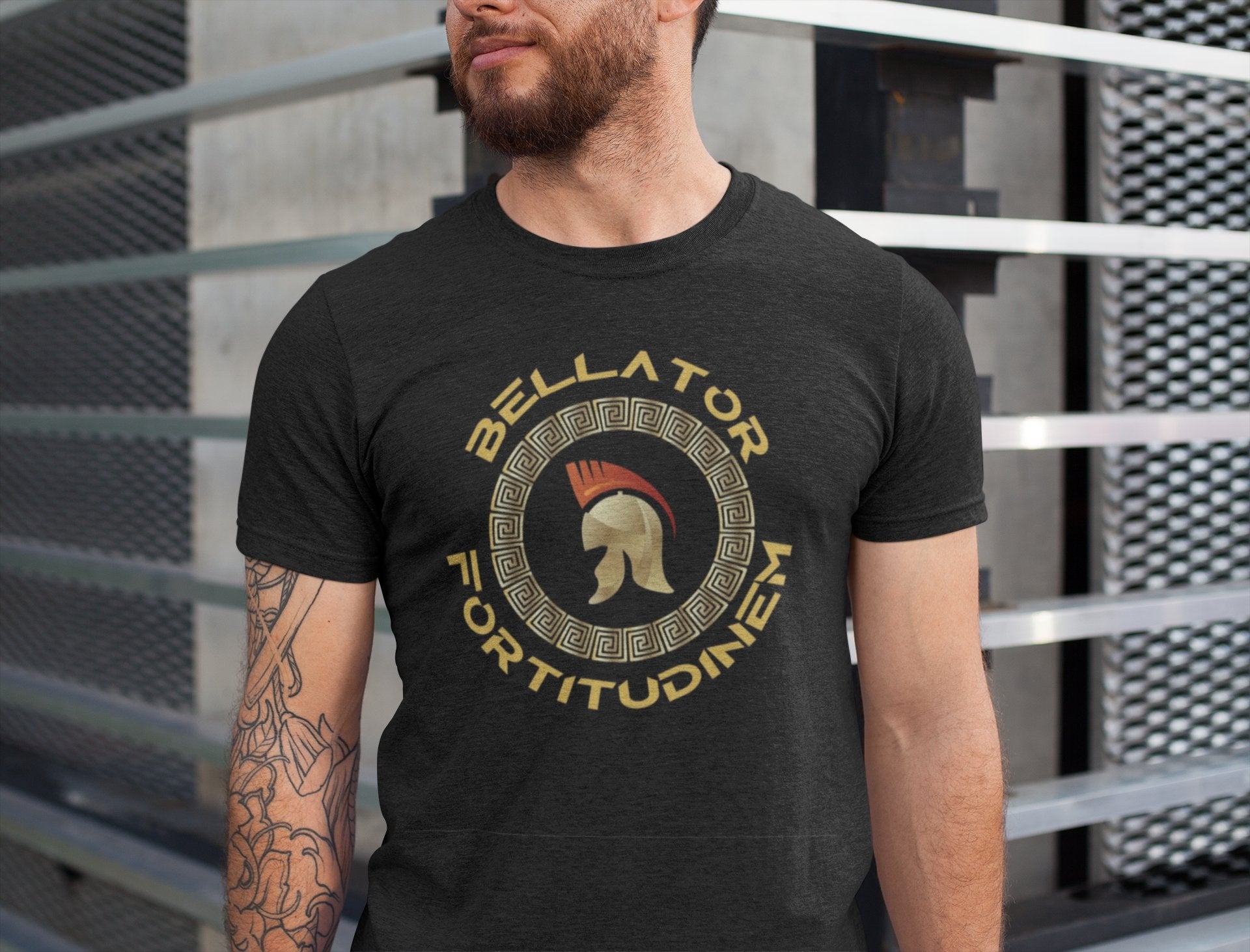 Bellator Fortitudinem - Front Logo Unisex Tshirt - Three2Tango Tee's