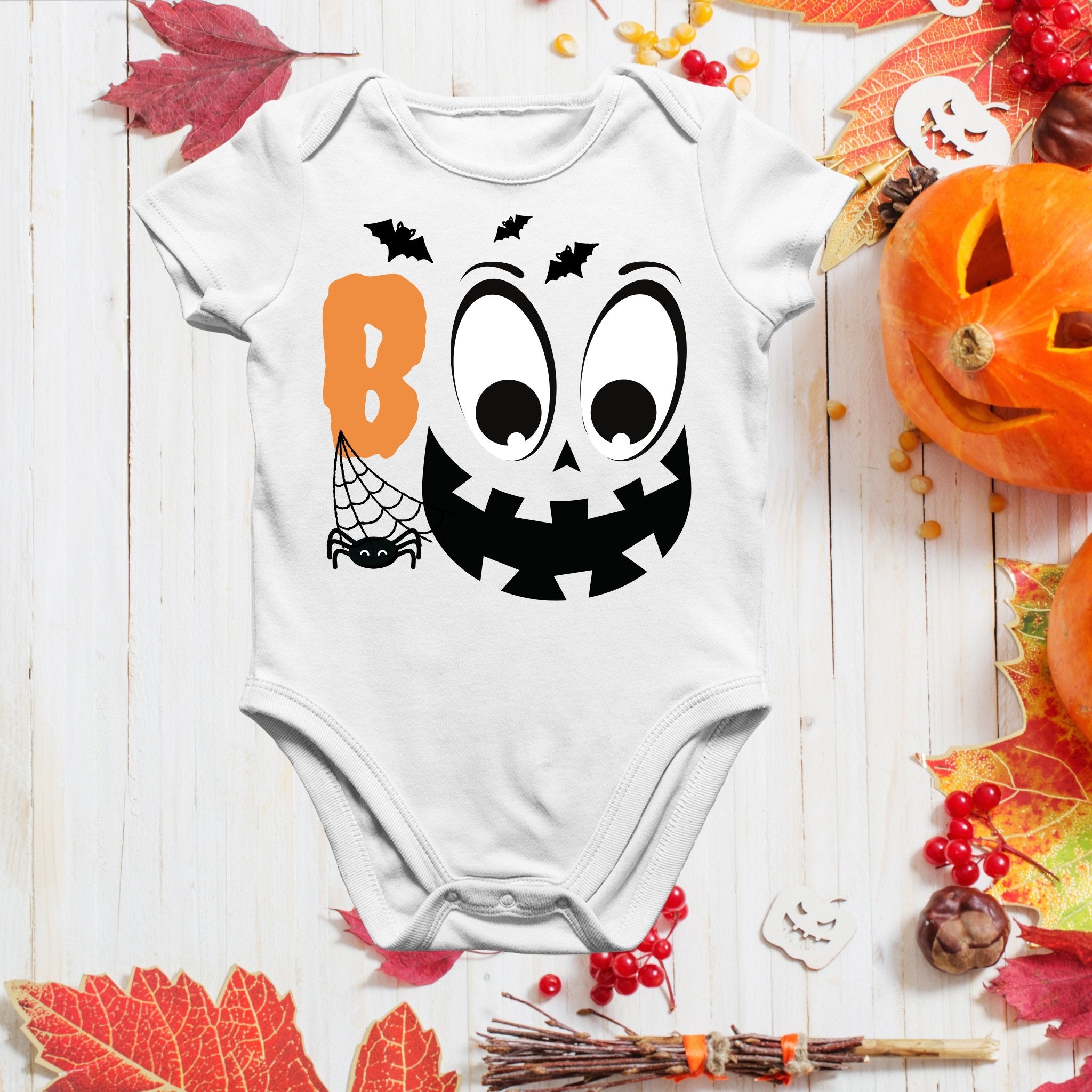 BOO Halloween Baby Bodysuit – Three2Tango Tee's