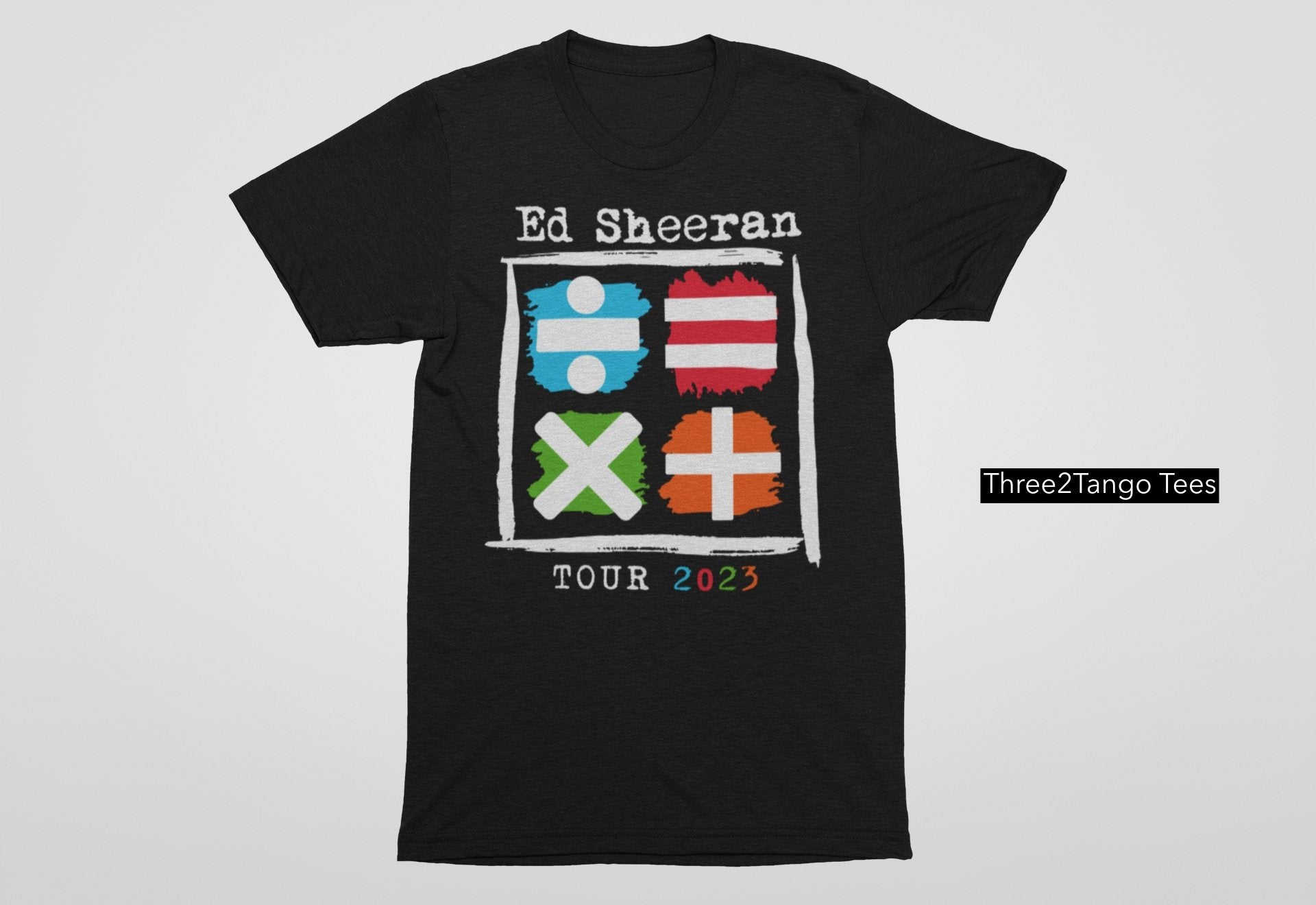 Ed Sheeran Mathematics Tour 2023 T-shirt, Math Signs - Three2Tango Tee's