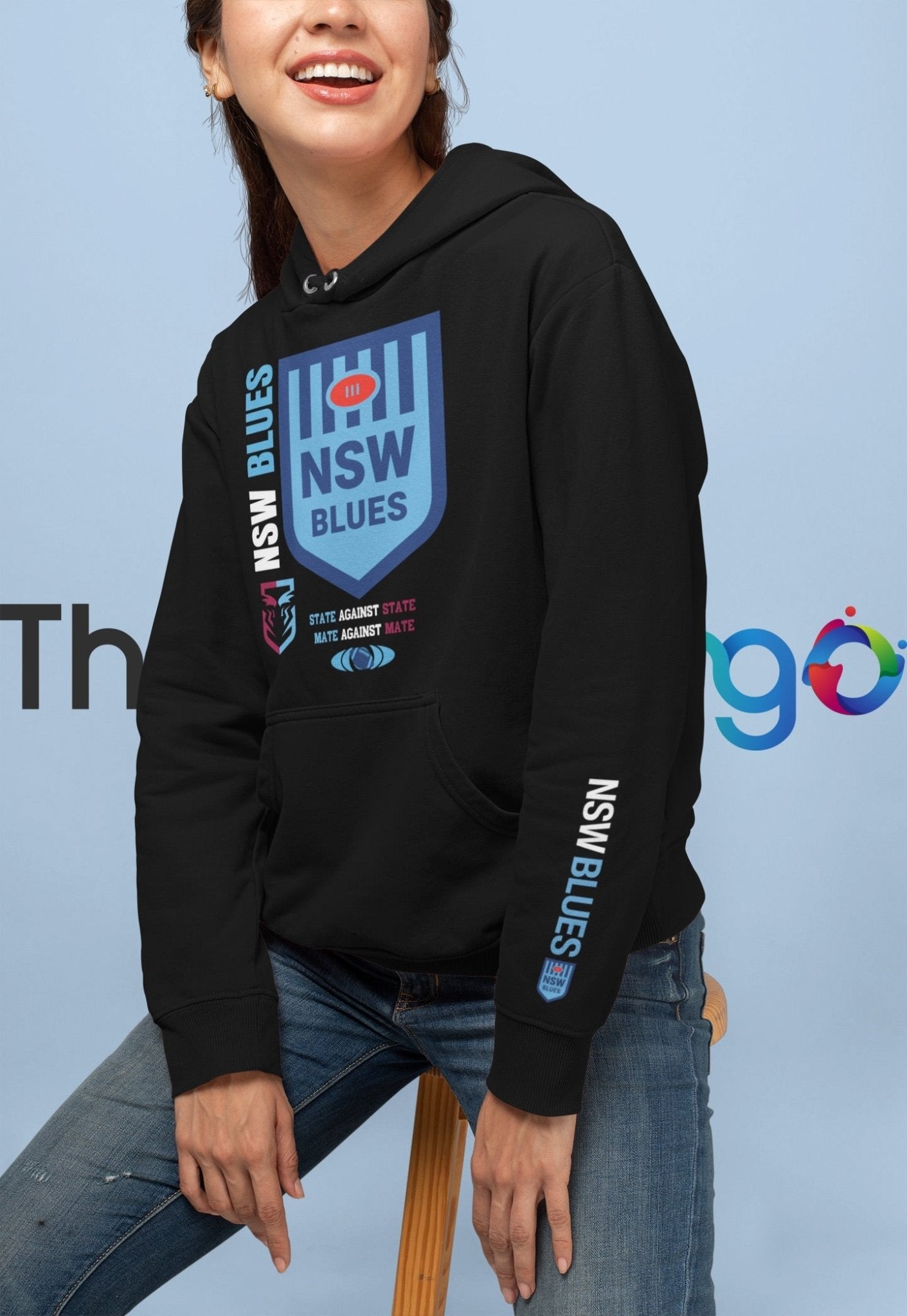 NSW Blues, State of Origin Hoodie - Three2Tango Tee's